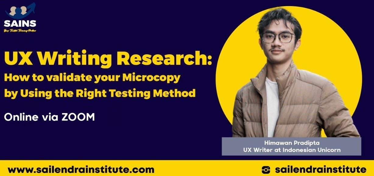 UX WRITING RESEARCH WORKSHOP