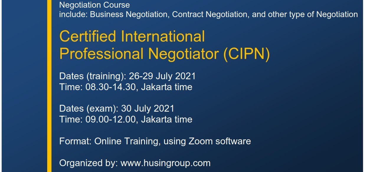 Certified International Professional Negotiator (CIPN)