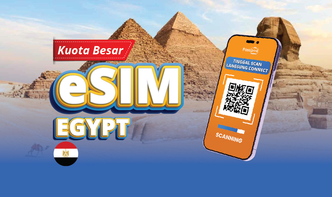 eSIM Mesir/Egypt Paket Kuota Besar