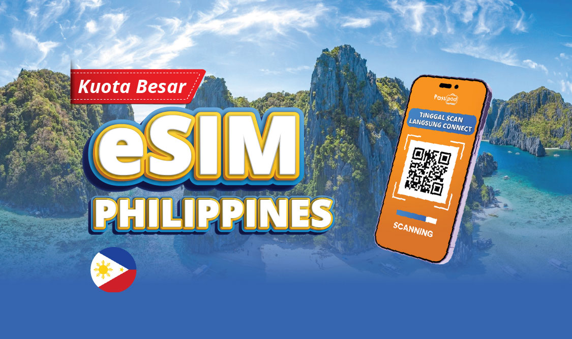 eSIM Filipina/Philippines Paket Kuota Besar
