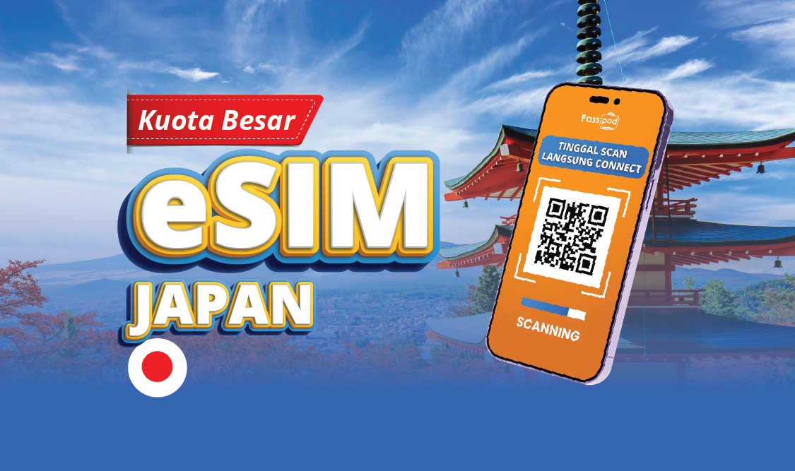 eSIM Jepang/Japan Paket Kuota Besar