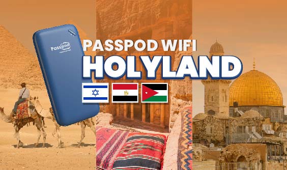 Passpod Wifi Holyland (Egypt - Israel - Jordan) Unlimited
